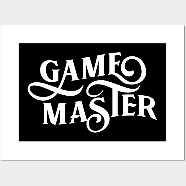 Game Master Tabletop RPG and Board Games Nerd Wall Art by dungeonarmory